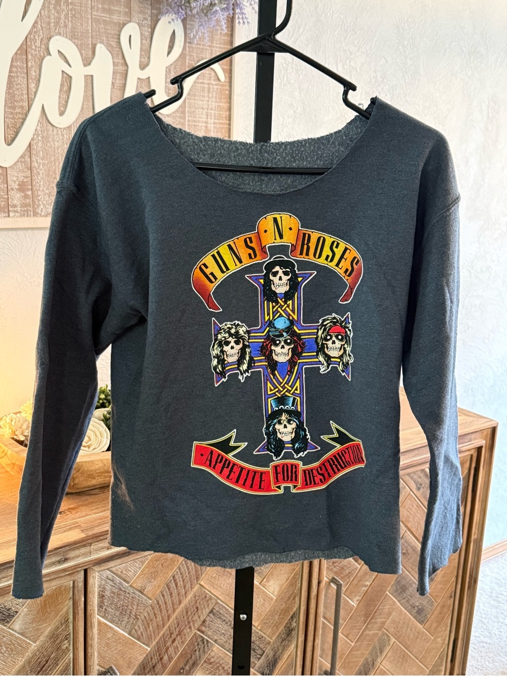 Guns N' Roses Black Graphic Band sweatshirt